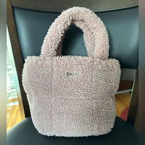 DKNY Mini Tote Crossbody Shearling Bag